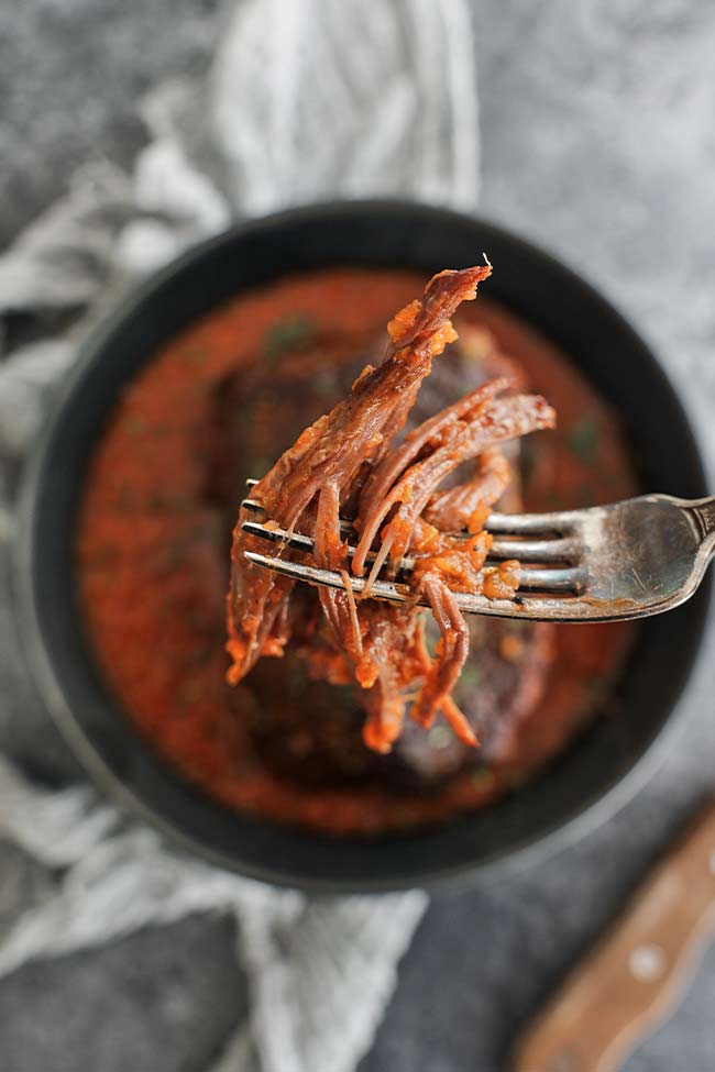 slow cooked chuck roast