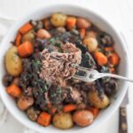 slow cooker pot roast with veggies