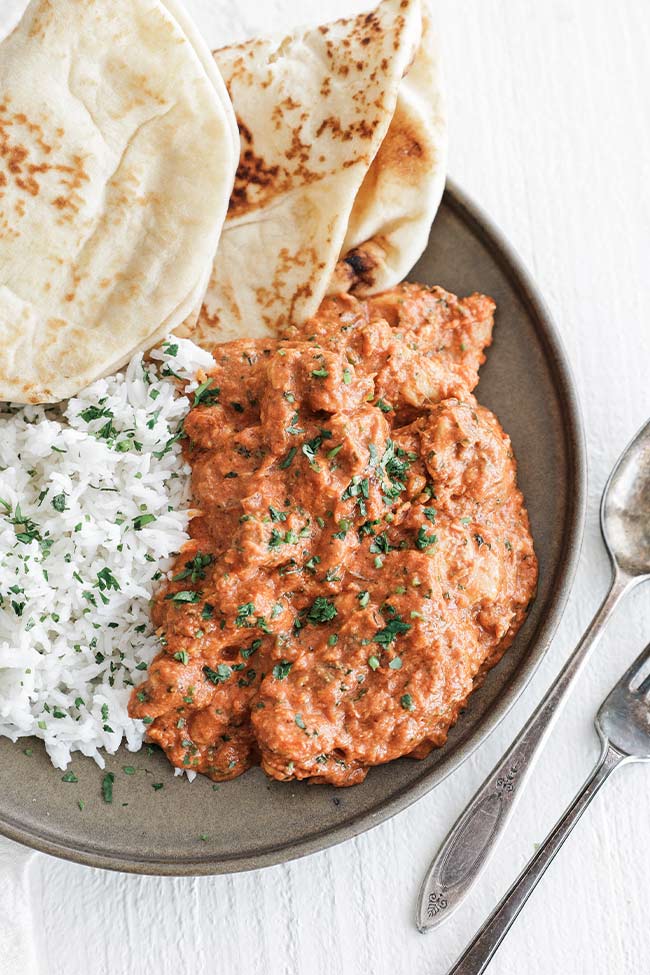 chicken tikka masala on a plate