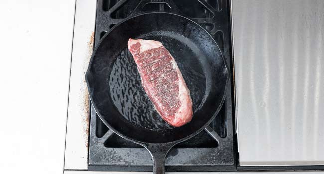 steak in a pan