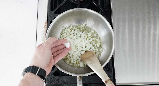 cooking onions