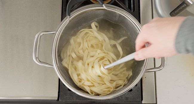 cooking pasta