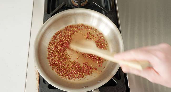 toasting seeds