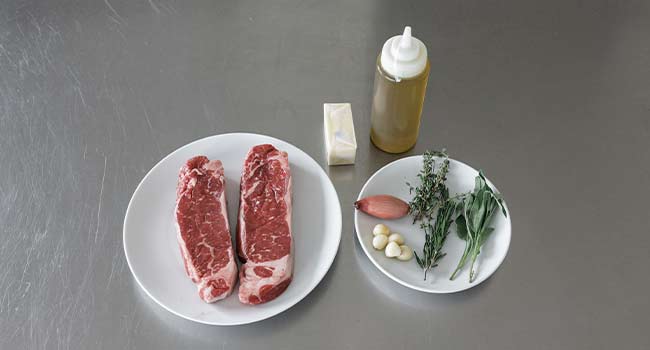 cooking steak on the stove ingredients