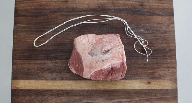 butcher's twine and beef