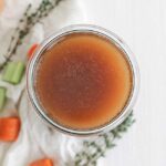 veal stock in a jar