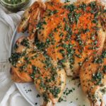 brick chicken with chimichurri