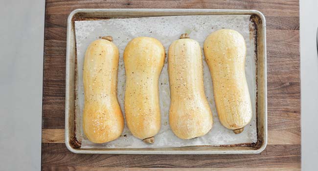 cooling cooked butternut squash