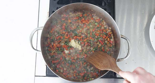 sautéing peppers and onions