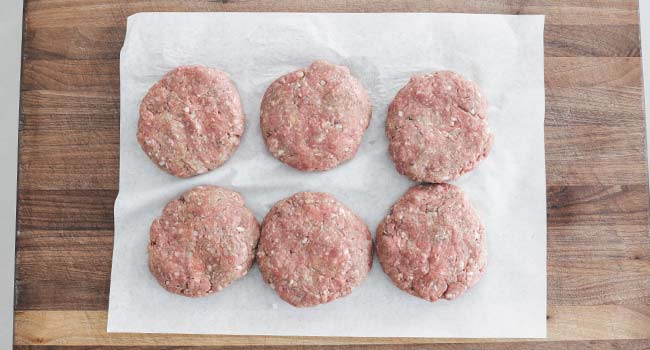 6 hamburger steak patties 