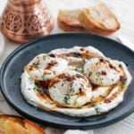 turkish eggs on a plate