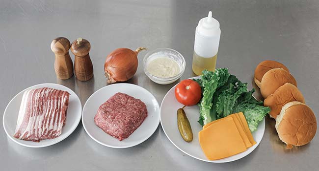 bacon cheddar burger ingredients