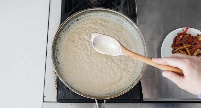 thickened parmesan cream sauce